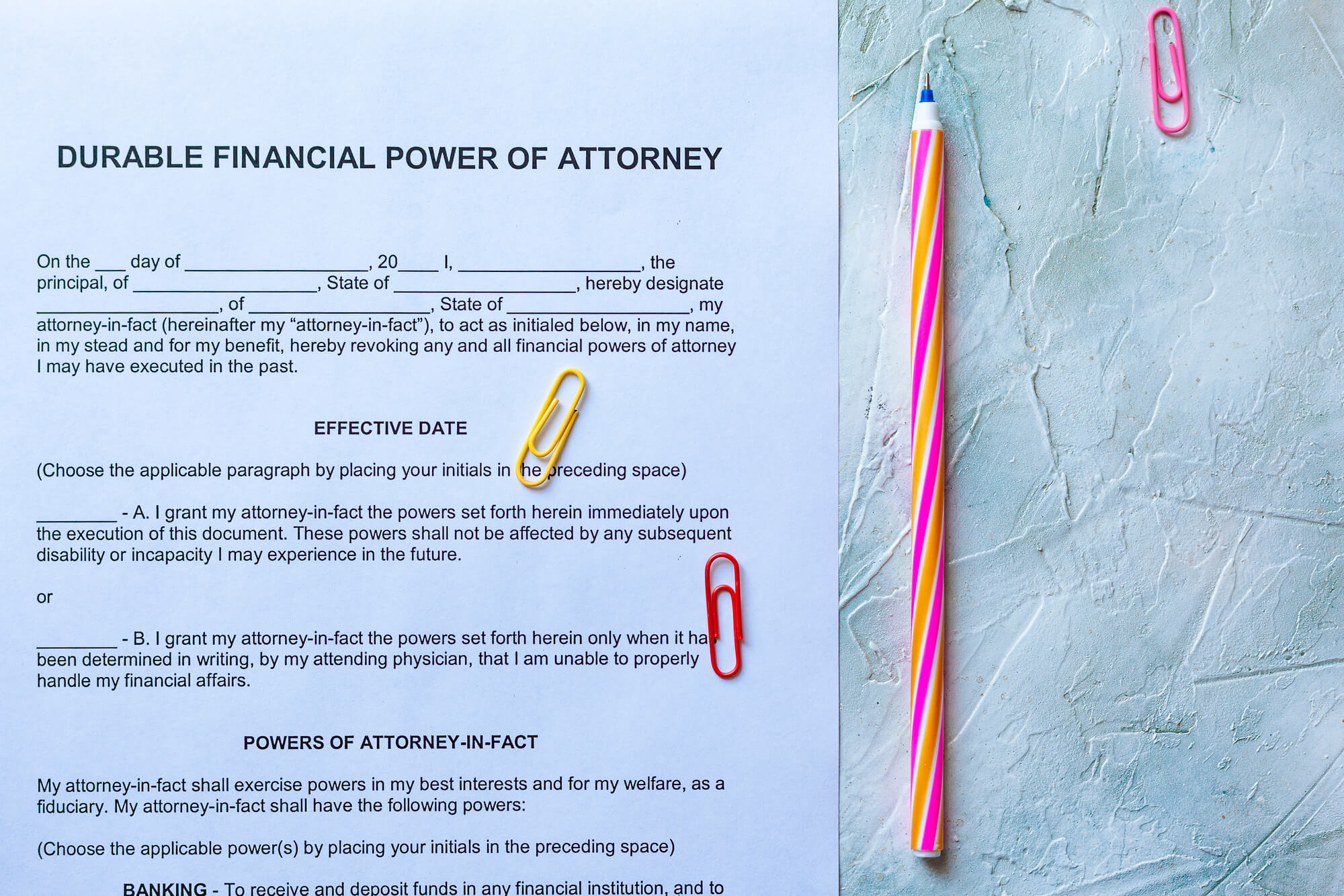 financial power of attorney